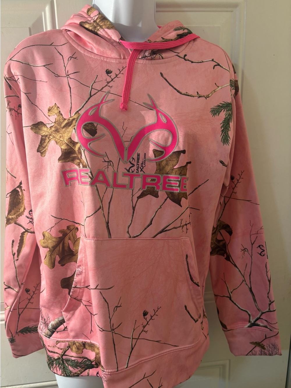 Realtree Pink and Brown Camo Pullover Hoodie